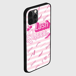 Чехол для iPhone 12 Pro Lash queen - pink Barbie pattern, цвет: 3D-черный — фото 2