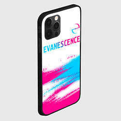 Чехол для iPhone 12 Pro Evanescence neon gradient style: символ сверху, цвет: 3D-черный — фото 2