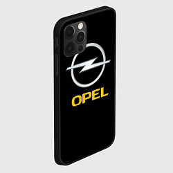 Чехол для iPhone 12 Pro Opel sport car, цвет: 3D-черный — фото 2