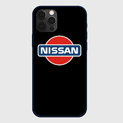 Чехол для iPhone 12 Pro Nissan auto, цвет: 3D-черный