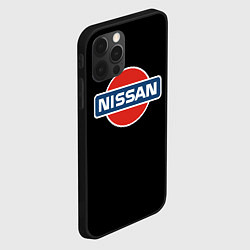 Чехол для iPhone 12 Pro Nissan auto, цвет: 3D-черный — фото 2