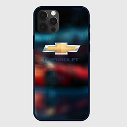Чехол для iPhone 12 Pro Chevrolet sport, цвет: 3D-черный