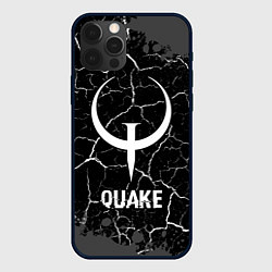 Чехол iPhone 12 Pro Quake glitch на темном фоне