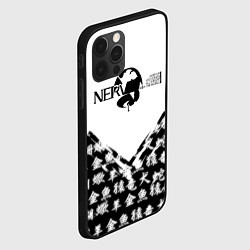 Чехол для iPhone 12 Pro Евангелион логотип Nerv anime, цвет: 3D-черный — фото 2