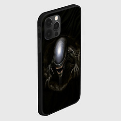 Чехол для iPhone 12 Pro Чужой ксеноморф, цвет: 3D-черный — фото 2