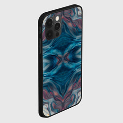 Чехол для iPhone 12 Pro Абстрактные краски, цвет: 3D-черный — фото 2