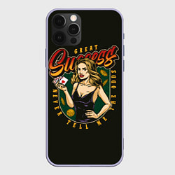 Чехол для iPhone 12 Pro Royal Flush, цвет: 3D-светло-сиреневый