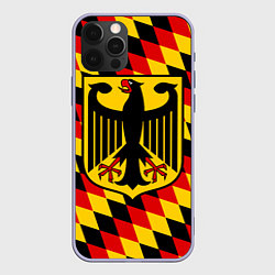 Чехол для iPhone 12 Pro Germany, цвет: 3D-светло-сиреневый