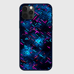 Чехол iPhone 12 Pro Неоновая сталь cyberpunk