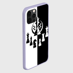 Чехол для iPhone 12 Pro Шахматист гроссмейстер, цвет: 3D-светло-сиреневый — фото 2