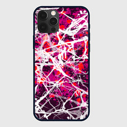 Чехол iPhone 12 Pro Абстракция - черная вдова