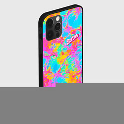Чехол для iPhone 12 Pro Барбм - цветочный абстрактный паттерн - тай-дай, цвет: 3D-черный — фото 2