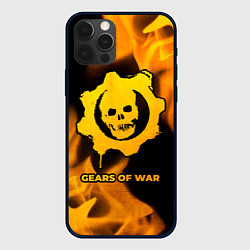 Чехол для iPhone 12 Pro Gears of War - gold gradient, цвет: 3D-черный