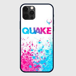 Чехол iPhone 12 Pro Quake neon gradient style посередине