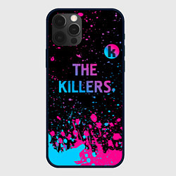 Чехол для iPhone 12 Pro The Killers - neon gradient посередине, цвет: 3D-черный