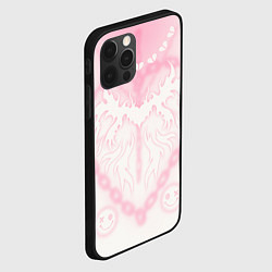 Чехол для iPhone 12 Pro Сердце на цепях, цвет: 3D-черный — фото 2
