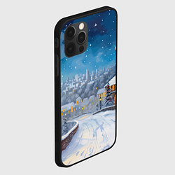 Чехол для iPhone 12 Pro Москва новый год, цвет: 3D-черный — фото 2