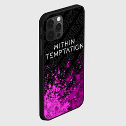 Чехол для iPhone 12 Pro Within Temptation rock legends посередине, цвет: 3D-черный — фото 2
