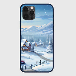 Чехол для iPhone 12 Pro Зимнее настроение, цвет: 3D-черный