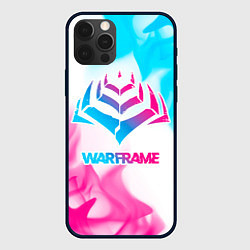 Чехол для iPhone 12 Pro Warframe neon gradient style, цвет: 3D-черный