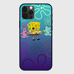 Чехол iPhone 12 Pro Spongebob workout