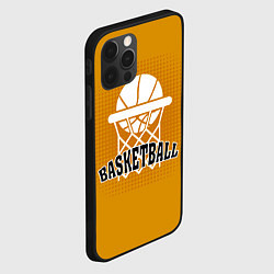 Чехол для iPhone 12 Pro Basketball - кольцо и мяч, цвет: 3D-черный — фото 2