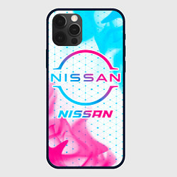 Чехол iPhone 12 Pro Nissan neon gradient style