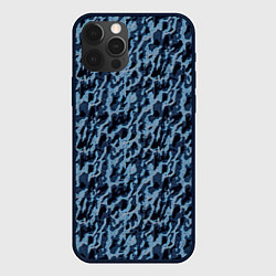 Чехол iPhone 12 Pro Размытый пятнистый синий