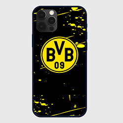 Чехол iPhone 12 Pro Borussia yellow splash