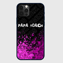 Чехол iPhone 12 Pro Papa Roach rock legends посередине