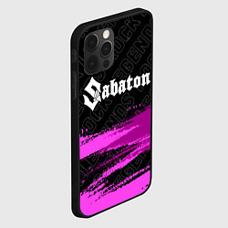 Чехол для iPhone 12 Pro Sabaton rock legends посередине, цвет: 3D-черный — фото 2