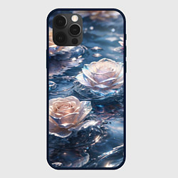 Чехол iPhone 12 Pro Белые розы на воде