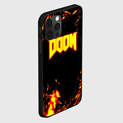 Чехол для iPhone 12 Pro Doom огненный марс, цвет: 3D-черный — фото 2