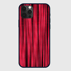 Чехол iPhone 12 Pro Абстрактные полосы розовые