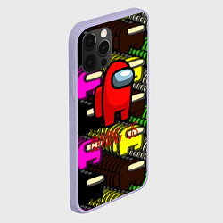 Чехол для iPhone 12 Pro Among us games, цвет: 3D-светло-сиреневый — фото 2