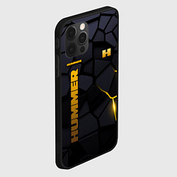 Чехол для iPhone 12 Pro Hummer - плиты с эффектом свечения, цвет: 3D-черный — фото 2