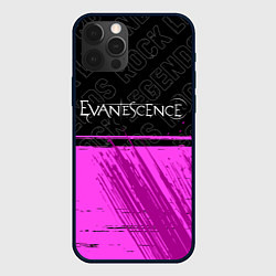 Чехол iPhone 12 Pro Evanescence rock legends посередине