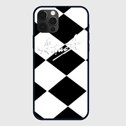 Чехол iPhone 12 Pro Алиса шахматная клетка