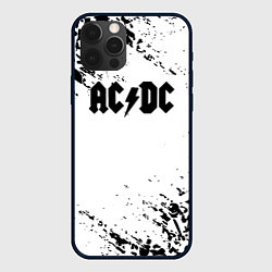 Чехол iPhone 12 Pro ACDC rock collection краски черепа