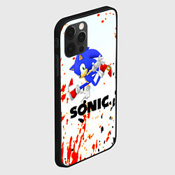 Чехол для iPhone 12 Pro Sonic краски абстрактные, цвет: 3D-черный — фото 2