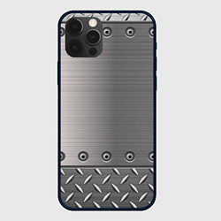 Чехол для iPhone 12 Pro Стальные листы, цвет: 3D-черный