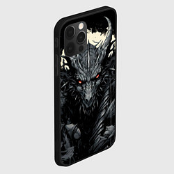 Чехол для iPhone 12 Pro Дракон магических снежинок, цвет: 3D-черный — фото 2