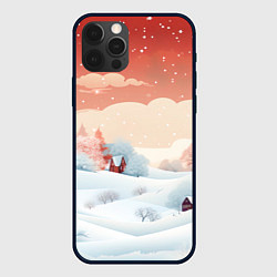 Чехол для iPhone 12 Pro Зимняя сказка на пороге, цвет: 3D-черный