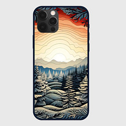 Чехол iPhone 12 Pro Искрящиеся снежинки в вальсе волшебства