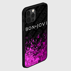 Чехол для iPhone 12 Pro Bon Jovi rock legends посередине, цвет: 3D-черный — фото 2