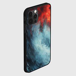 Чехол для iPhone 12 Pro Контраст воды и огня, цвет: 3D-черный — фото 2