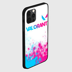 Чехол для iPhone 12 Pro Valorant neon gradient style посередине, цвет: 3D-черный — фото 2