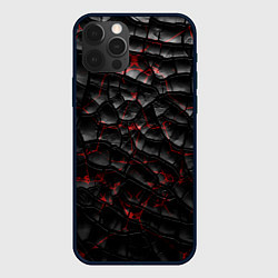 Чехол iPhone 12 Pro Трещины черные
