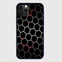Чехол iPhone 12 Pro Шестиугольник пчелиный улей