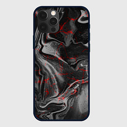 Чехол для iPhone 12 Pro Брызги краски и вода, цвет: 3D-черный